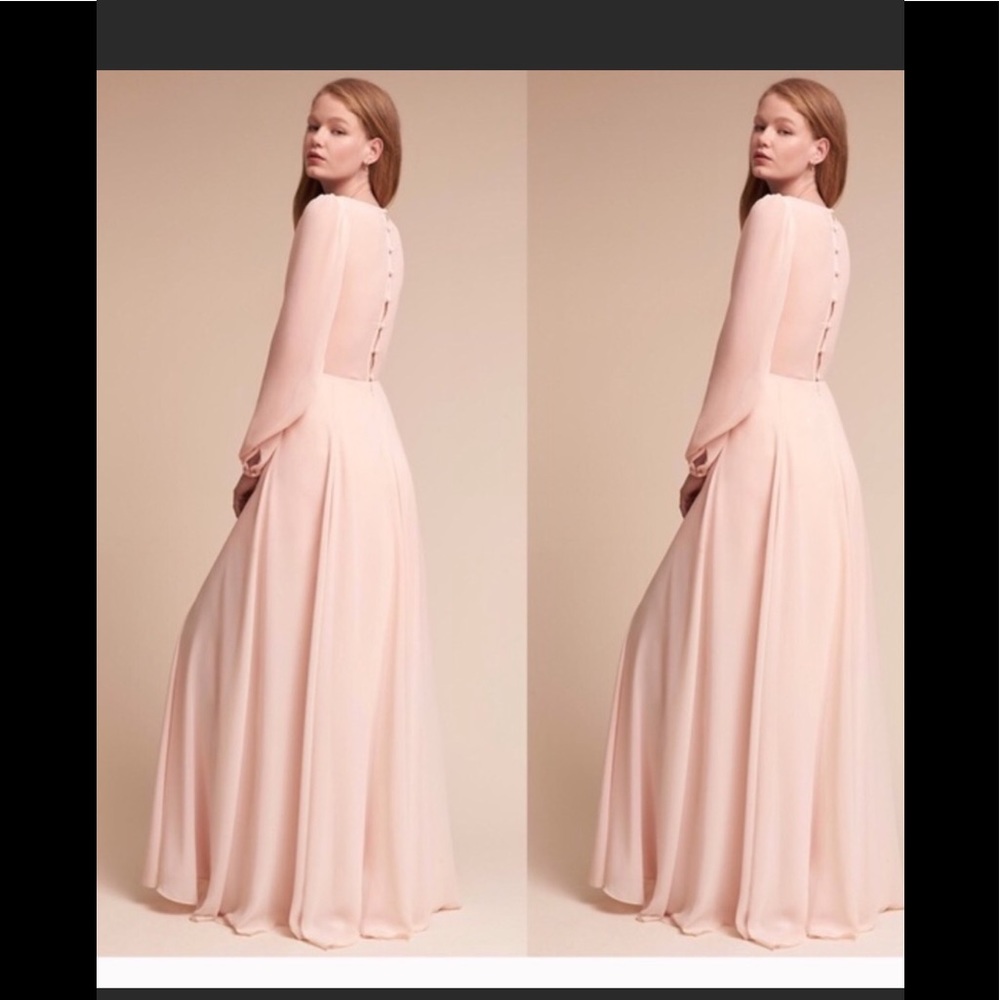 BHLDN WATTERS  NOVA Dress Ice Pink Sz 10 - Picture 2 of 8